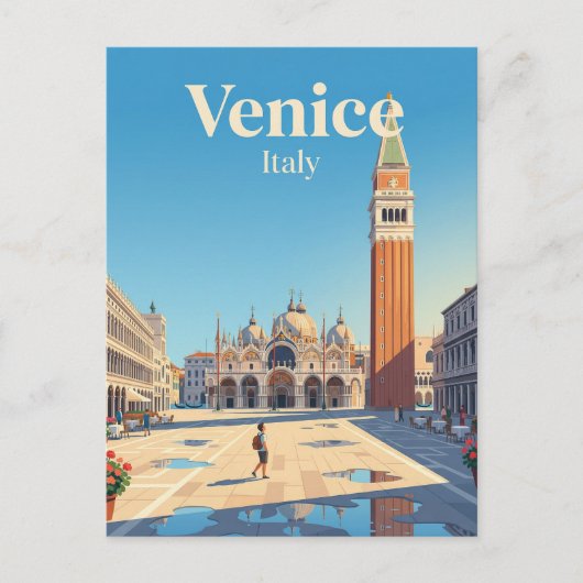 Carte Postale Place Saint-Marc Italie (Devant)