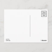 Carte Postale Placer le timbre ici (Dos)