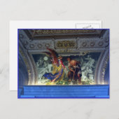 Carte Postale Plafond au musée du Vatican à Rome (Devant / Derrière)