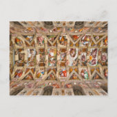 Carte Postale Plafond de la Chapelle Sixtine par Michel-Ange (Devant)