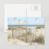 Carte Postale Plage (Devant / Derrière)