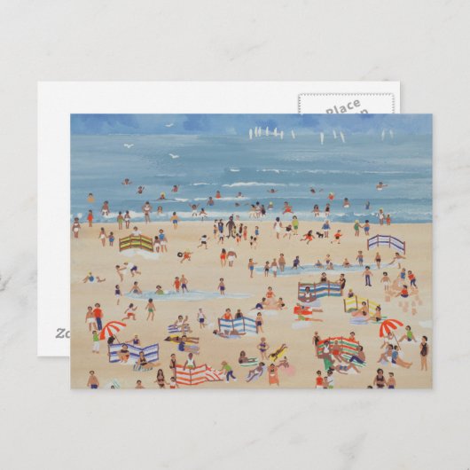 Carte Postale Plage (Devant / Derrière)