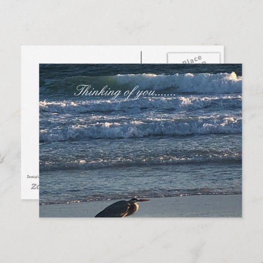 Carte Postale Plage (Devant / Derrière)