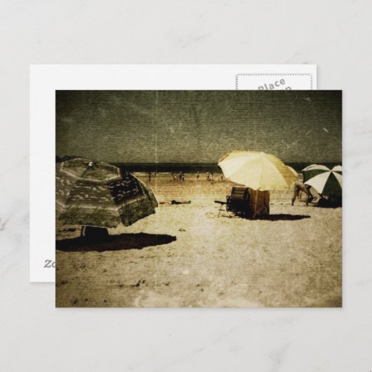 Carte Postale plage (Devant / Derrière)