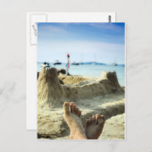 Carte Postale Plage (Devant / Derrière)