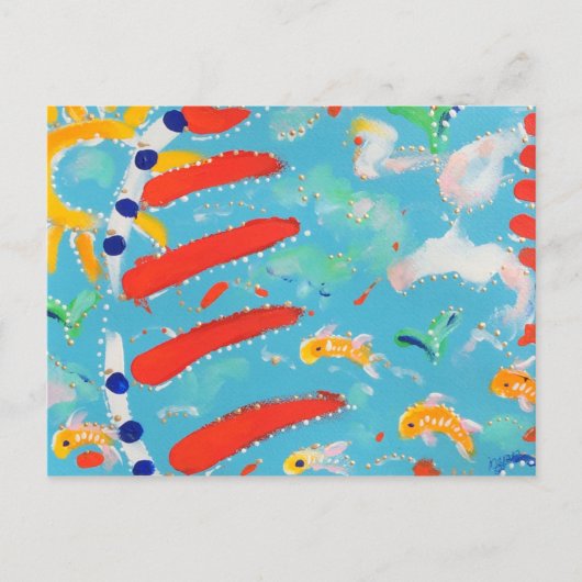 Carte postale plage (Devant)