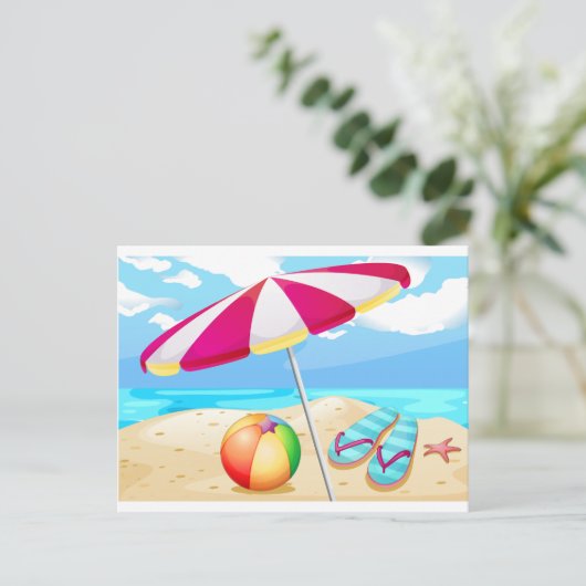 Carte Postale Plage (Debout devant)