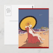 Carte Postale Plage (Devant / Derrière)