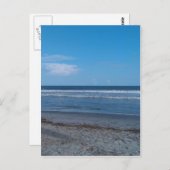 CARTE POSTALE PLAGE (Devant / Derrière)