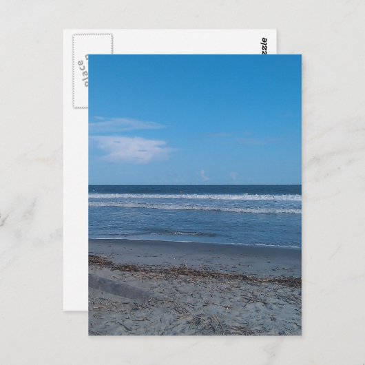 CARTE POSTALE PLAGE (Devant / Derrière)