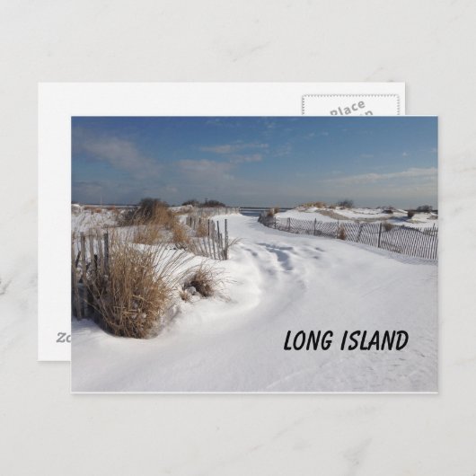 Carte Postale Plage à 2 degrés (Devant / Derrière)