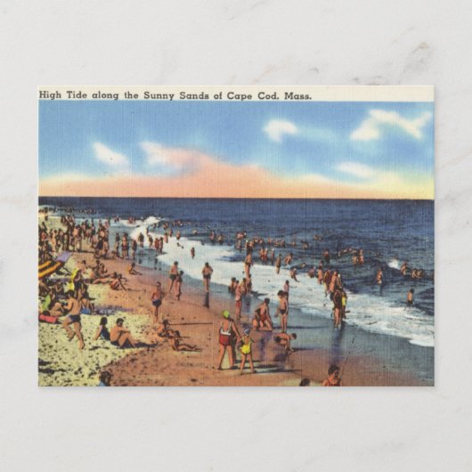 Carte Postale Plage à Cape Cod (Devant)