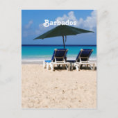 Carte Postale Plage à La Barbade (Devant)