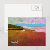 Carte Postale Plage à Mundesley, Norfolk par Alexandra Cook (Devant / Derrière)