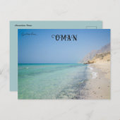 Carte Postale Plage à Musandam Oman (Devant / Derrière)