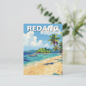 Carte Postale Plage à Redang Malaisie (Debout devant)