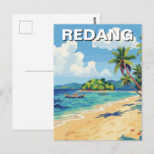 Carte Postale Plage à Redang Malaisie (Devant / Derrière)