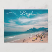 Carte Postale Plage à Rio de Janeiro Brésil (Devant)