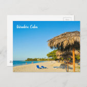 Carte Postale Plage à Vardero, Cuba (Devant / Derrière)