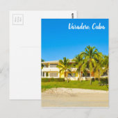 Carte Postale Plage à Vardero, Cuba (Devant / Derrière)