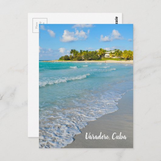 Carte Postale Plage à Vardero, Cuba (Devant / Derrière)