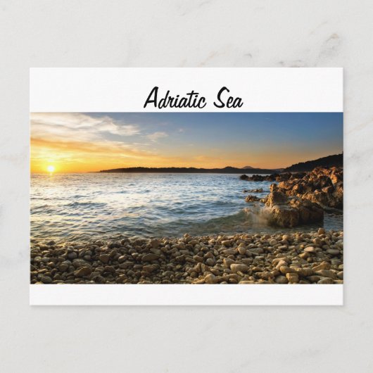 Carte Postale plage adriatique (Devant)