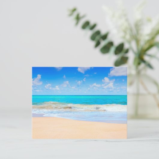 Carte Postale Plage Agréable (Debout devant)