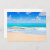 Carte Postale Plage Agréable (Devant / Derrière)