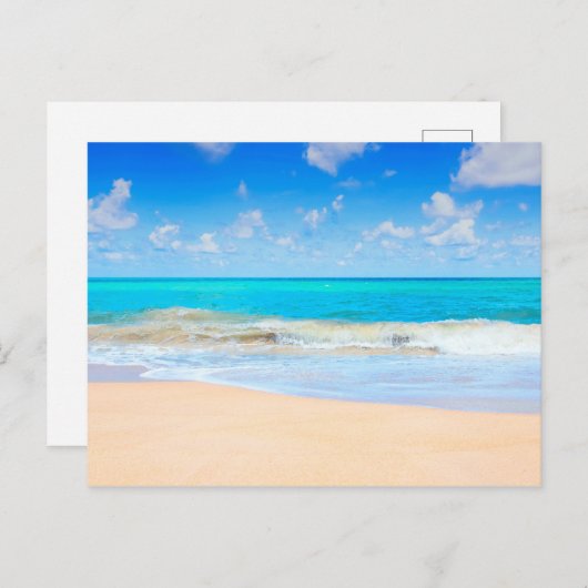 Carte Postale Plage Agréable (Devant / Derrière)