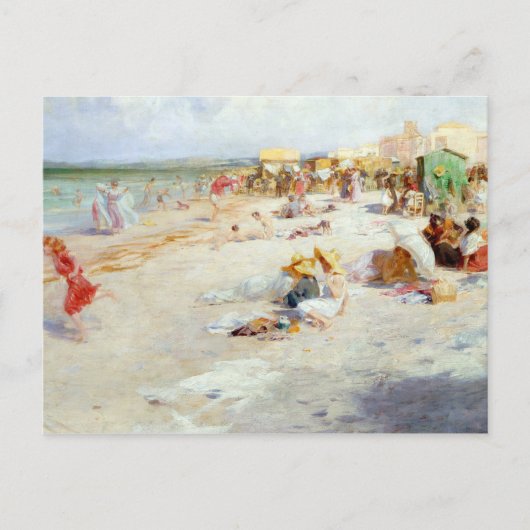 Carte Postale Plage animée en été (Devant)
