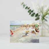Carte Postale Plage animée en été (Debout devant)