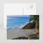 Carte Postale Plage Ansi Victorin, île de Fregate (Devant / Derrière)