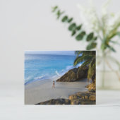 Carte Postale Plage Ansi Victorin, île de Fregate (Debout devant)