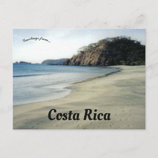 Carte Postale Plage au Costa Rica (Devant)