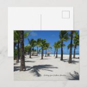 Carte Postale Plage au Morne, Maurice (Devant / Derrière)