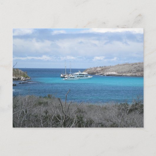 Carte Postale Plage aux îles Galapagos (Devant)