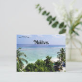 Carte Postale Plage aux Maldives (Debout devant)