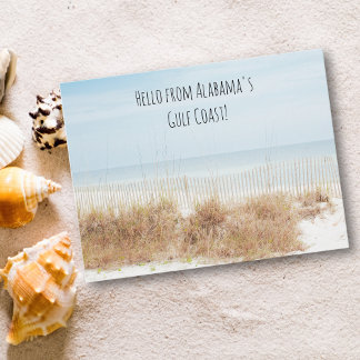 Carte Postale Plage avec dunes de sable