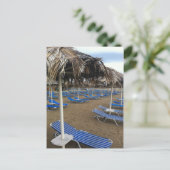 Carte Postale Plage avec lits (Debout devant)