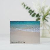 Carte Postale Plage bahaméenne simple (Debout devant)