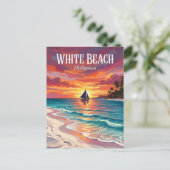 Carte Postale Plage Blanche Philippines (Debout devant)