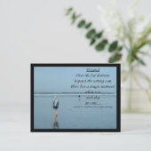 Carte Postale Plage bleue (Debout devant)