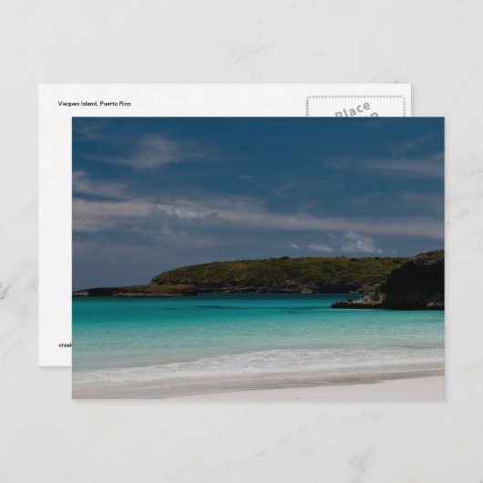 Carte Postale Plage Caraïbes 04 (Devant / Derrière)