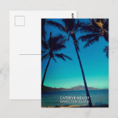 Carte Postale Plage Catseye, île d'Hamilton (Devant / Derrière)