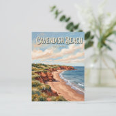 Carte Postale Plage Cavendish Canada (Debout devant)