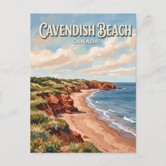 Carte Postale Plage Cavendish Canada (Devant)