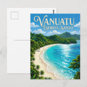 Carte Postale Plage Champagne Vanuatu (Devant / Derrière)