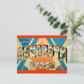 Carte Postale Plage colorée Rehoboth (Debout devant)