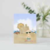 Carte Postale Plage Cool Baby ~ Neutre (Debout devant)
