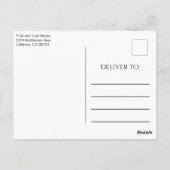 Carte Postale Plage côtière - Merci (Dos)